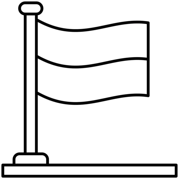 Icono Bandera Ucrania Ucrania Vector Relacionado Ilustración — Vector de stock