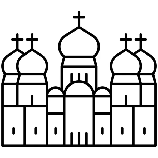 Kiew Pechersk Lavra Ikone Ukraine Und Ukrainer Verwandte Vektorillustration — Stockvektor