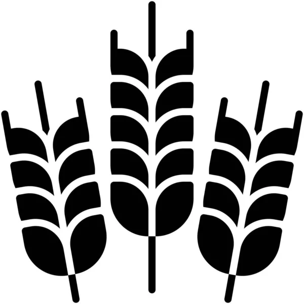 小麦のアイコン ウクライナとウクライナの関連ベクトルイラスト — ストックベクタ
