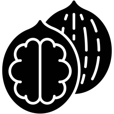 Ceviz ikonu, Hamursuz Bayramı veya Pesach ile ilgili vektör illüstrasyonu