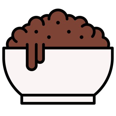 Karakoset simgesi, Hamursuz Bayramı veya Pesach ile ilgili vektör illüstrasyonu