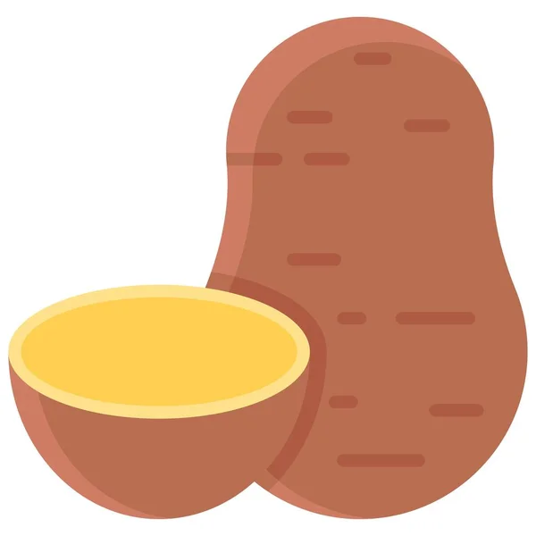 Kartoffel Symbol Pessach Oder Pessach Bezogene Vektorillustration — Stockvektor