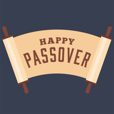 Torah vektör illüstrasyonundaki Hamursuz Bayramı metniniz kutlu olsun.