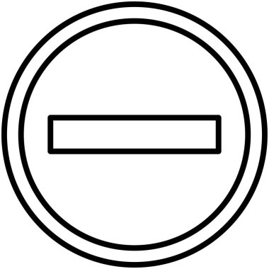 Girdi simgesi yok, sembol yok veya yasaklı vektör çizimi yok