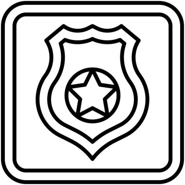 Yıldız işaret simgesine sahip kalkan, yol bulma işaret çizelgesi çizimi