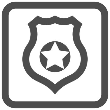 Yıldız işaret simgesine sahip kalkan, yol bulma işaret çizelgesi çizimi