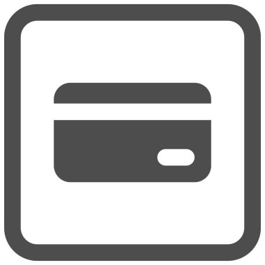 Kredi kartı simgesi, ödeme kapısı vektör gösterimi