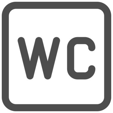 WC işaret simgesi, yol bulma işareti çizimi