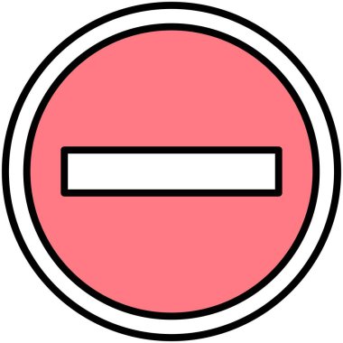 Girdi simgesi yok, sembol yok veya yasaklı vektör çizimi yok