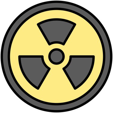 Radyasyon işareti simgesi, sembol ya da işaret işareti çizimi yok