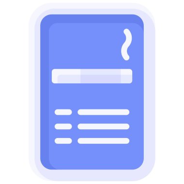 Sigara içme alanı simgesi, yol bulma işaret çizelgesi çizimi