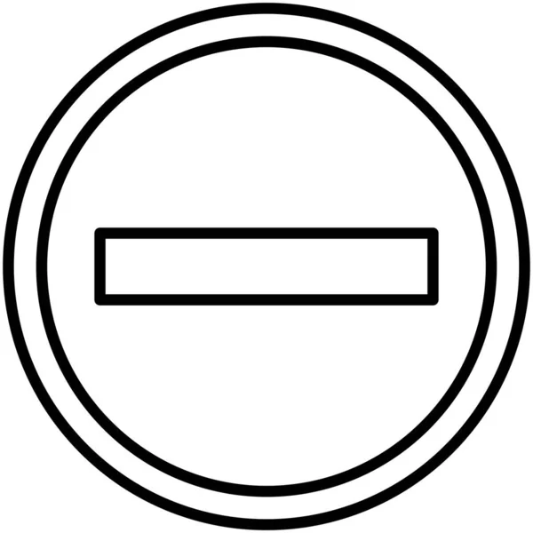Χωρίς Εικονίδιο Εισόδου Χωρίς Σύμβολο Σύμβολο Απαγόρευσης — Διανυσματικό Αρχείο