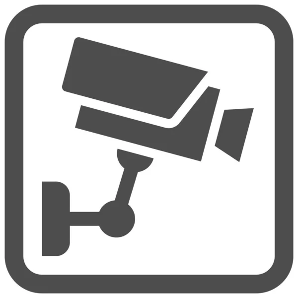 Signo Circuito Cerrado Televisión Icono Ningún Símbolo Prohibición Signo Vector — Archivo Imágenes Vectoriales