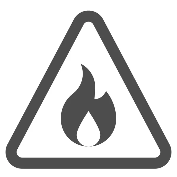 Entflammbares Zeichen Symbol Warnzeichen Vektor Illustration — Stockvektor