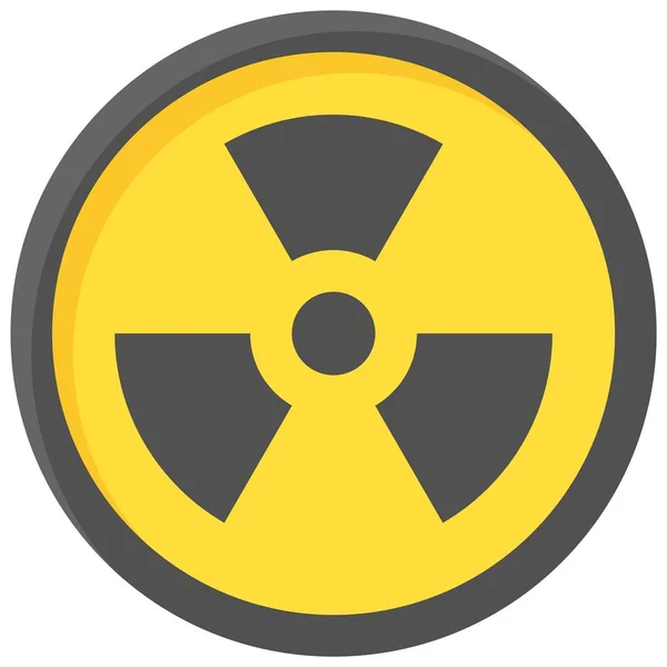 Radiation Sign Icon Symbol Prohibition Sign Vector Illustration — Stock Vector