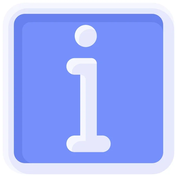 Значок Інформаційного Знака Знак Символ Векторні Ілюстрації — стоковий вектор