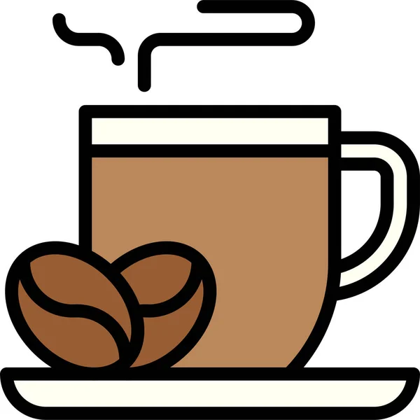 Kaffee Ikone Vektor Illustration Zur Festa Junina — Stockvektor