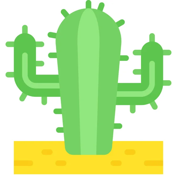 Icono Cactus Ilustración Vectorial Relacionada Con Festa Junina — Vector de stock