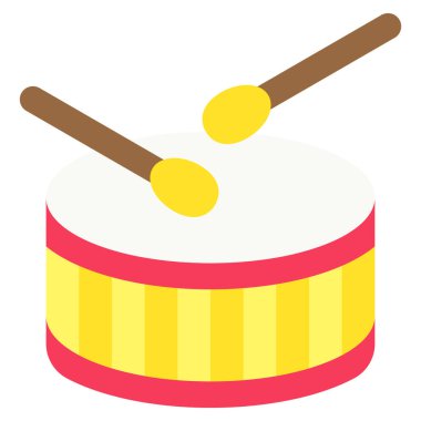 Davul simgesi, Festa junina bağlantılı vektör illüstrasyonu