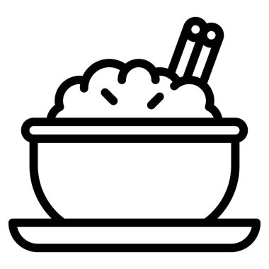 Canjica simgesi, Brezilya mutfak vektörü illüstrasyonu