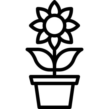 Ayçiçeği simgesi, Festa junina bağlantılı vektör illüstrasyonu