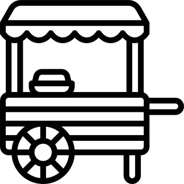 Cart simgesi, Festa junina bağlantılı vektör illüstrasyonu