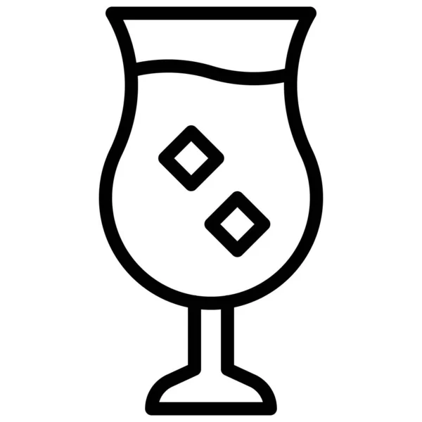 Cocktail Icon Festa Junina Related Vector Illustration — 스톡 벡터
