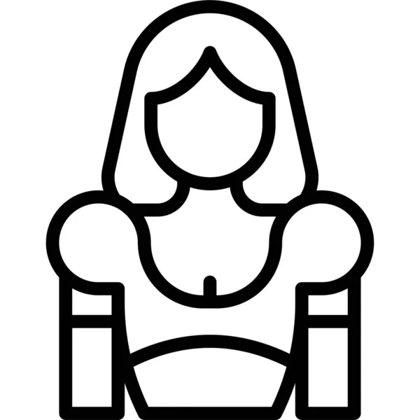 Икона Бразильской Женщины Связанная Феста Юниной Векторная Иллюстрация — стоковый вектор