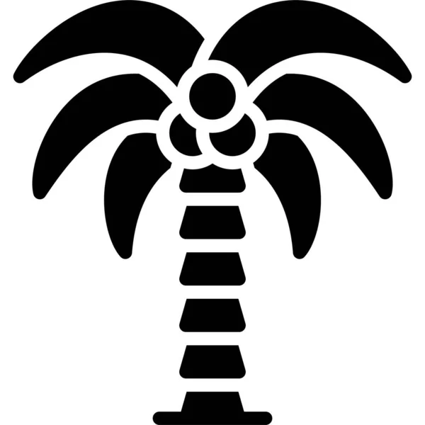 Kokosnussbaum Ikone Vektor Illustration Zur Festa Junina — Stockvektor