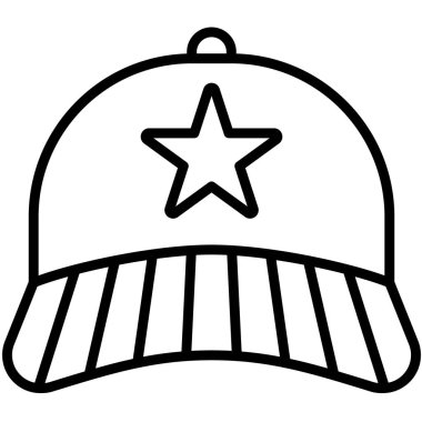 Kaptan simgesi, 4 Temmuz İlgili vektör illüstrasyonu