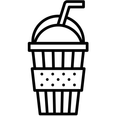 İçecek simgesi, 4 Temmuz İlgili vektör illüstrasyonu