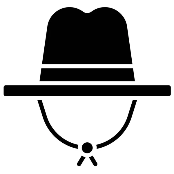 Kovboy Şapkası Simgesi Temmuz Lgili Vektör Illüstrasyonu — Stok Vektör