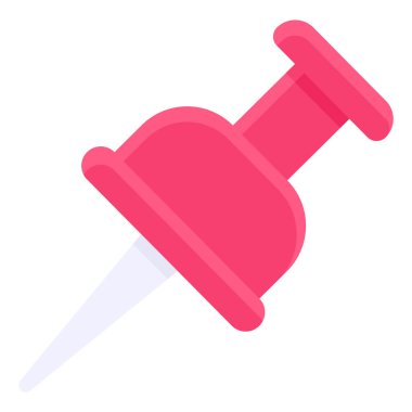 Pushpin icon, location map and navigation vector illustration