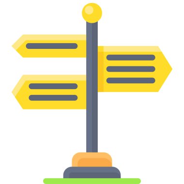 Signboard icon, location map and navigation vector illustration