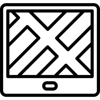 Map on tablet icon, location map and navigation vector illustration