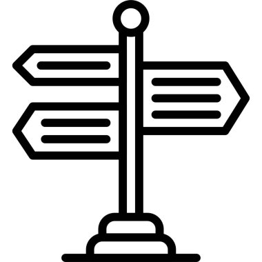 Signboard icon, location map and navigation vector illustration