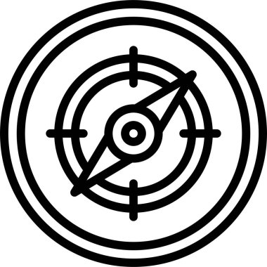 Compass icon, location map and navigation vector illustration