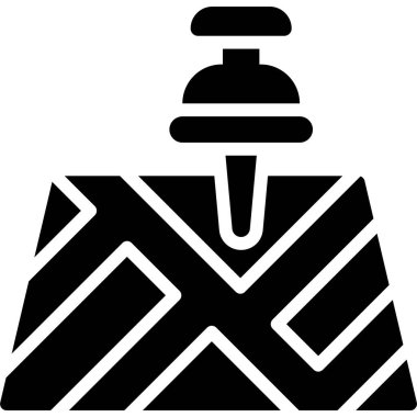 Pushpin on map icon, location map and navigation vector illustration