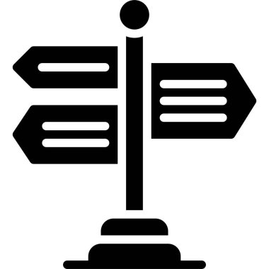 Signboard icon, location map and navigation vector illustration