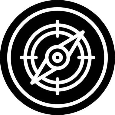 Compass icon, location map and navigation vector illustration