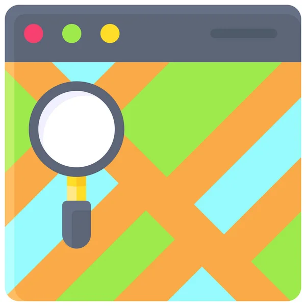 Search Locations Icon Location Map Navigation Vector Illustration — Vector de stock