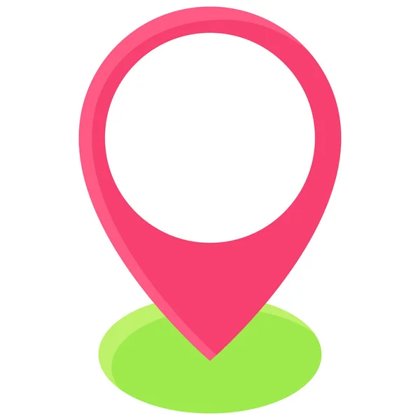 Location Pin Icon Location Map Navigation Vector Illustration — Vetor de Stock