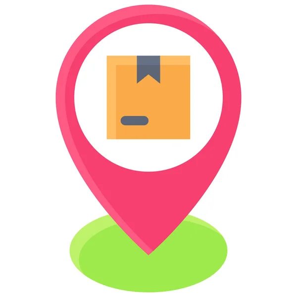 Pickup Point Icon Location Map Navigation Vector Illustration — Stockvector