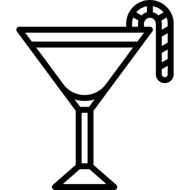 Naneli martini Kokteyl ikonu, Alkolik karışık içecek temsili