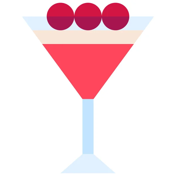 Символ Коктейля Клуб Клевера Векторная Иллюстрация Алкоголя — стоковый вектор