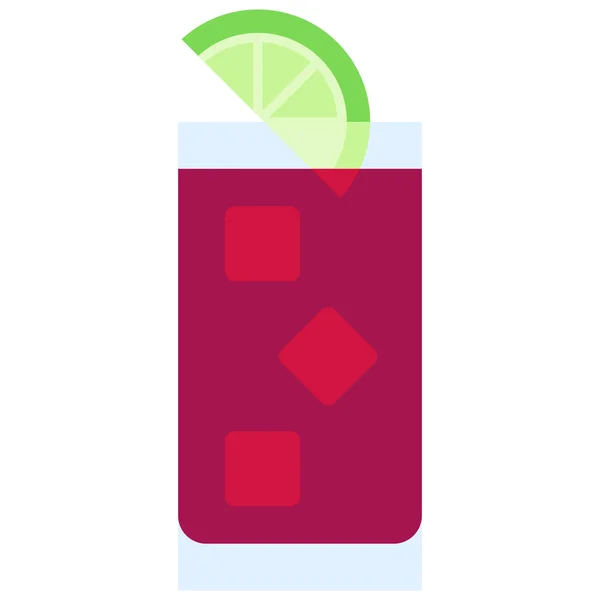 Diablo Cocktail Ikon Alkoholhaltig Blandad Dryck Vektor Illustration — Stock vektor