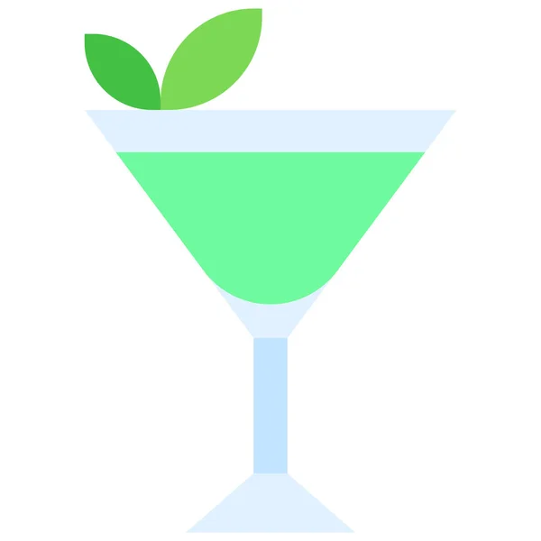 Icône Cocktail Grasshopper Illustration Vectorielle Des Boissons Alcoolisées Mélangées — Image vectorielle
