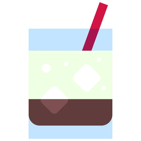 Gedankenradiergummi Cocktail Symbol Vektor Für Alkoholische Mixgetränke — Stockvektor