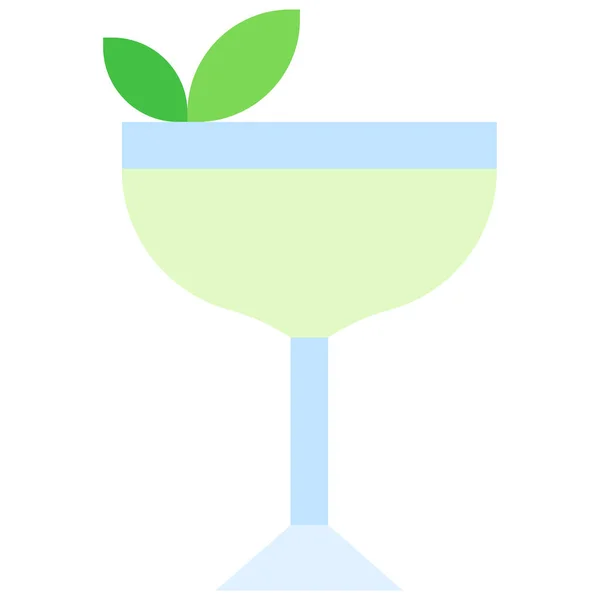 Икона Коктейля Southside Вектор Алкогольных Смешанных Напитков — стоковый вектор