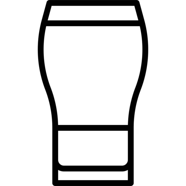 Zwart Tan Cocktail Icoon Alcoholische Mixed Drink Vector Illustratie — Stockvector